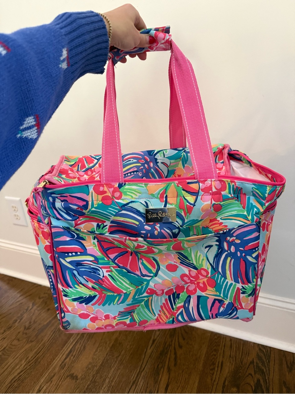 Lilly Pulitzer Multicolor Tropical Leaf Insulated Cooler Tote